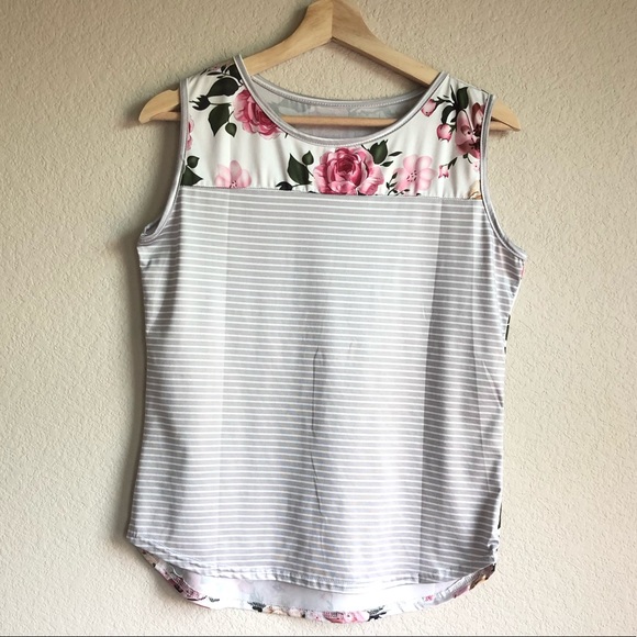 None Tops - 5 for $20 Unbranded Tank top striped floral tu